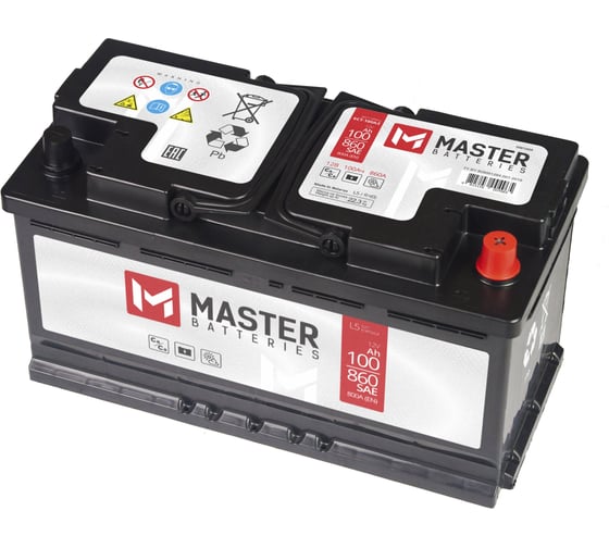 Аккумулятор MASTER BATTERIES 100Ah R+ MB1000