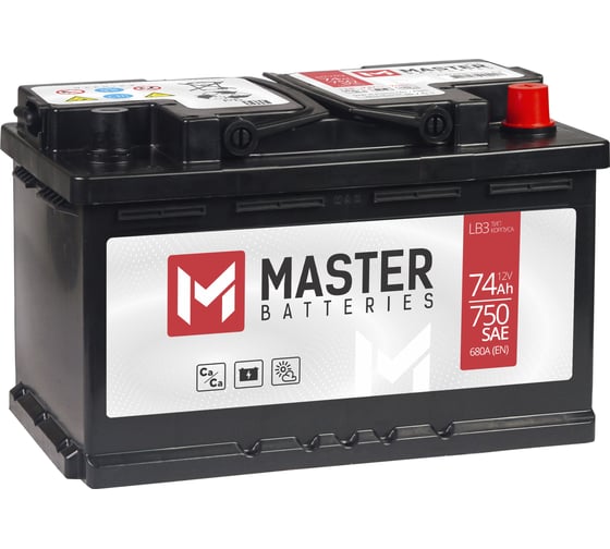 Аккумулятор MASTER BATTERIES 74Ah R+ MB740