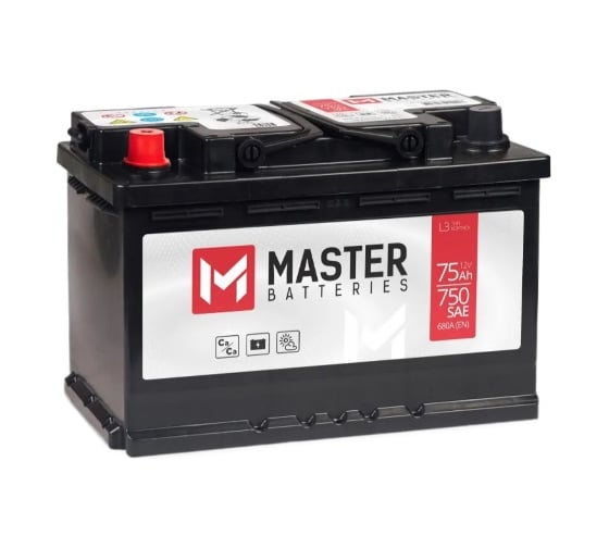Аккумулятор MASTER BATTERIES 75Ah L+ MB751