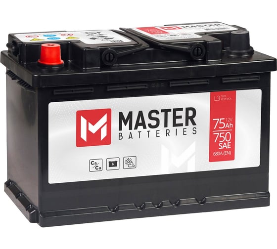 Аккумулятор MASTER BATTERIES 75Ah L+ MB751