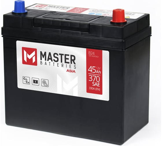 Аккумулятор MASTER BATTERIES Asia 45Ah R+ MBA450