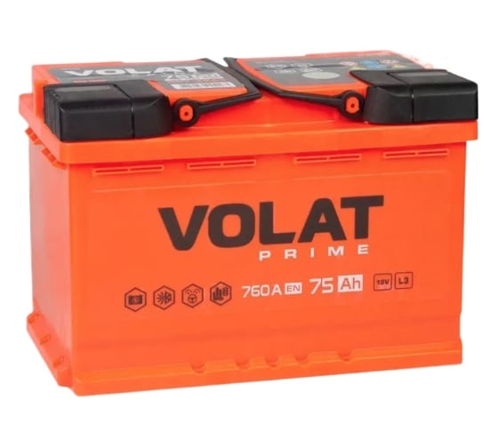Аккумулятор VOLAT Prime 75Ah L+ VS751