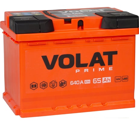 Аккумулятор VOLAT Prime 65Ah R+ (низкий) VP650
