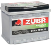 Аккумулятор ZUBR Premium 65Ah L+ (низкий) ZP651