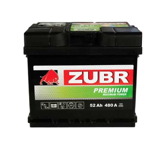 Аккумулятор ZUBR Premium 52Ah L+ (низкий) ZP521