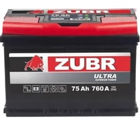 Аккумулятор ZUBR Ultra 75Ah R+ ZU750 34530007