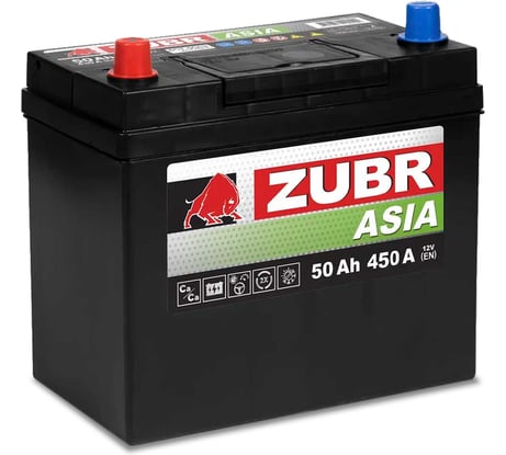 Аккумулятор ZUBR Premium Asia 50Ah L+ (без борта) ZPA501