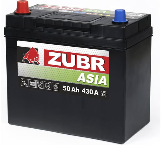 Аккумулятор ZUBR Premium Asia 50Ah L+ (без борта) ZPA501