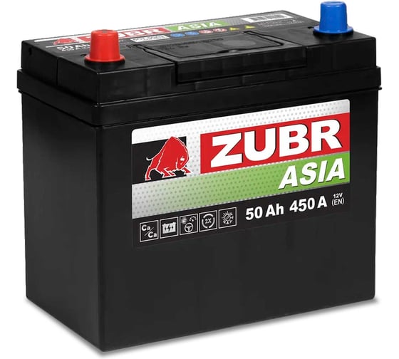 Аккумулятор ZUBR Premium Asia 50Ah L+ (без борта) ZPA501