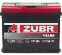 Аккумулятор ZUBR Ultra 60Ah L+ ZU601 34530019