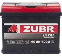 Аккумулятор ZUBR Ultra 60Ah R+ ZU600 34530115