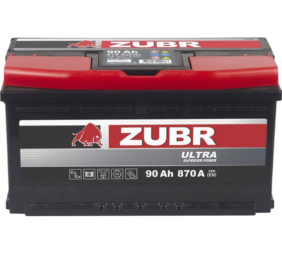 Аккумулятор ZUBR Ultra 90Ah L+ ZU901