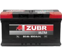 Аккумулятор ZUBR Ultra 80Ah R+ ZU800 34530187