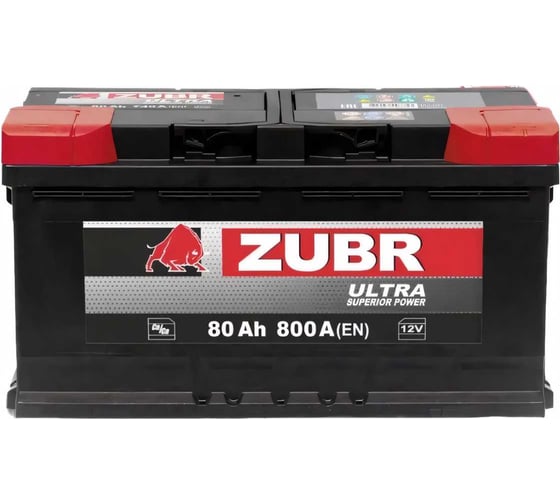 Аккумулятор ZUBR Ultra 80Ah R+ ZU800