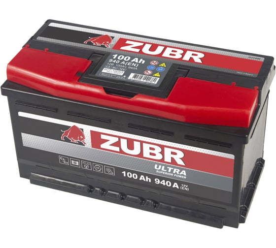 Аккумулятор ZUBR Ultra 100Ah L+ ZU1001
