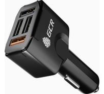 Автомобильное зарядное устройство GCR на 4 USB-порта, 3/4.8 A, черное VIV51I983