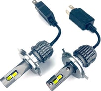 Светодиодные лампы Vizant D20 цоколь H4 H/L CSP 3570 Philips 24W 4400lm 5000k, 2 шт. d20h4