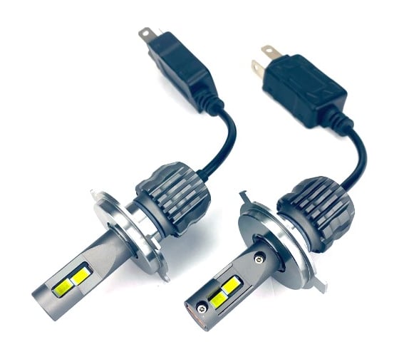 Светодиодные лампы Vizant D20 цоколь H4 H/L CSP 3570 Philips 24W 4400lm 5000k, 2 шт. d20h4 1