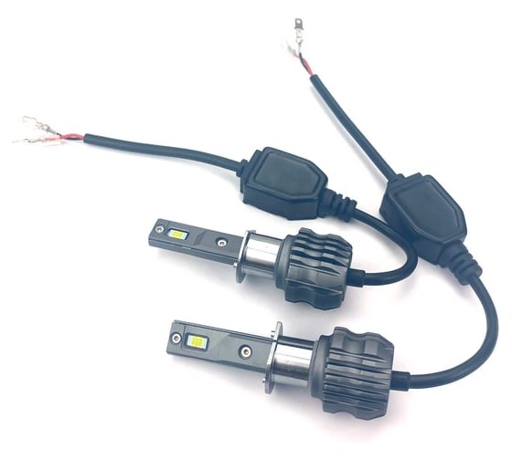 Светодиодные лампы Vizant D20 цоколь H1 CSP 3570 Philips 24W 4400lm 5000k, 2 шт. d20h1