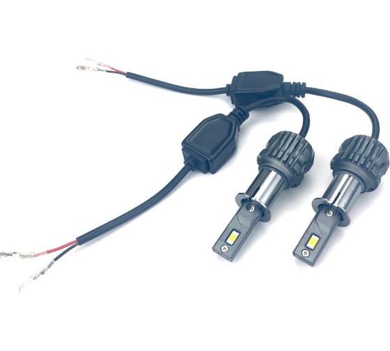 Светодиодные лампы Vizant D20 цоколь H3 CSP 3570 Philips 24W 4400lm 5000k, 2 шт. d20h3