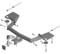 Фаркоп MOTODOR Jetour X90 Plus 2023 - н.в. оцинкованный, шар 99018-E