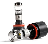 Светодиодные мини линзы Vizant цоколь H11 с чипом G-XPx3 6000lm 5000k xpx3h11