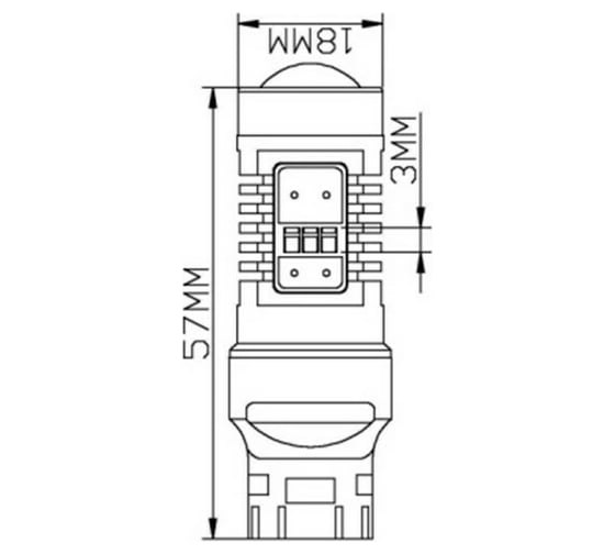 Светодиодные лампы Vizant бесцокольная/7440 1400lm 5000k 2 шт. B069