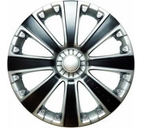 Декоративный колпак Lion RS-T микс серебристо-черный (пруж.) 15" (2) (8) AK1528