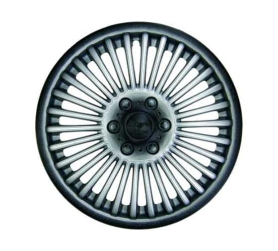 Декоративный колпак Lion МИНИ-КУПЕР серебристо-черный (пруж.) 15" (2) (8) LW1512 1