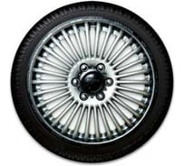 Декоративный колпак Lion МИНИ-КУПЕР серебристо-черный (пруж.) 16" (2) (8) LW1607