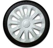 Декоративный колпак Lion А-1 белый глянец (пруж.) 15" (2) (8) AK1531