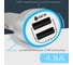Автомобильное зарядное устройство GCR на 2 USB-порта 4.8 A, белое, LED-индикация VIV51I984 6