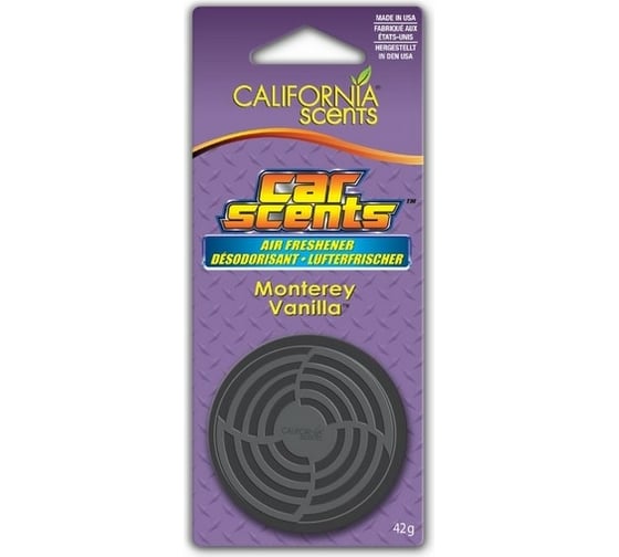 Ароматизатор California Scents Монтерейская Ваниль банка на блистере 1шт. 42г E301413900