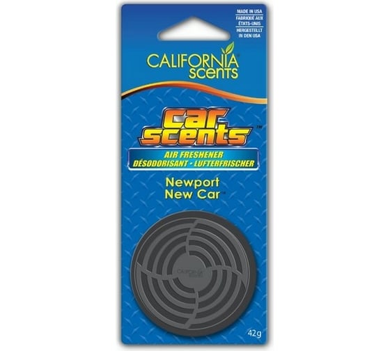 Ароматизатор California Scents Новая машина Ньюпорт банка на блистере 1шт. 42г. E301414000