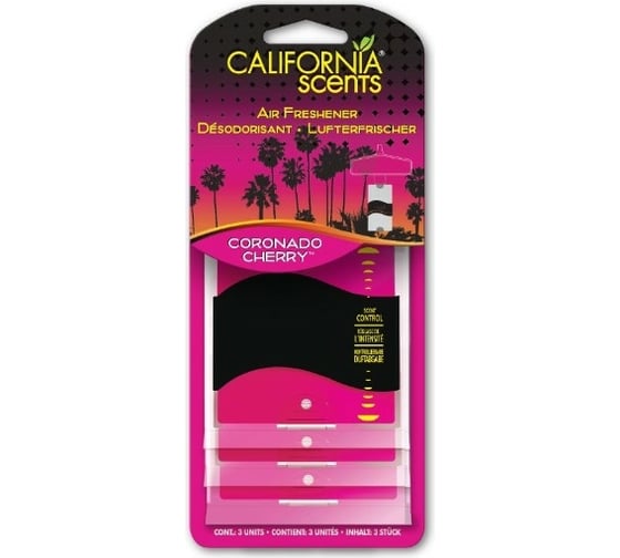Подвесной ароматизатор California Scents Вишня Коронадо 3шт. E301411500 1