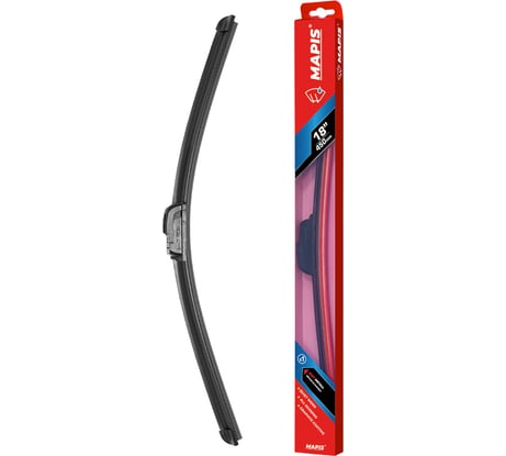 Бескаркасная щетка стеклоочистителя Mapis 18/45 см блистер 91945