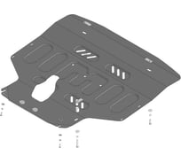Стальная защита MOTODOR 2 мм Д, КПП SWM G01, G01F, G05Pro 75101