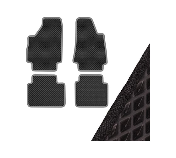 Коврик салона SKYWAY ВАЗ 2121, NIVA, 2014 г.в, левый руль, 4 предмета, EVA, черный S01705048 1