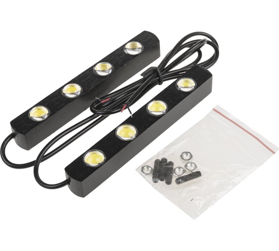 Ходовые огни SKYWAY 12V 4 4 W ~110х15х15мм 2шт S01501011