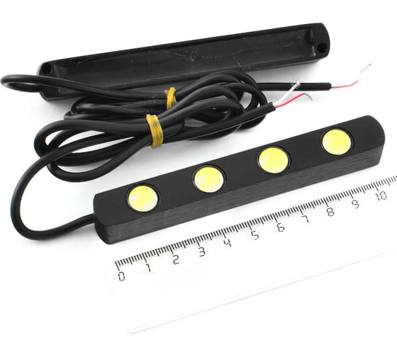 Ходовые огни SKYWAY 12V 4 4 W ~110х15х15мм 2шт S01501011