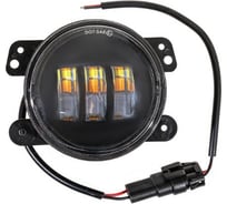 Cветодиодная фара SKYWAY OFF ROAD 125х92 мм круглая 12V/24V 30W 6000К 3 Б+Ж LADA Vesta S07201090