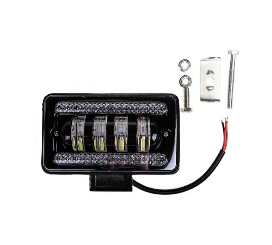 Cветодиодная фара SKYWAY OFF ROAD 170х110мм прямоугольная 12V/24V 40W 6000К 4 Дальний свет S07201092 1
