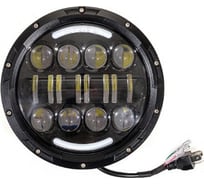 Cветодиодная фара SKYWAY OFF ROAD 177х65 мм круглая 12V/24V 40W 6000К 16 Б+Ж LADA Niva S07201082