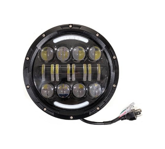 Cветодиодная фара SKYWAY OFF ROAD 177х65 мм круглая 12V/24V 40W 6000К 16 Б+Ж LADA Niva S07201082 1