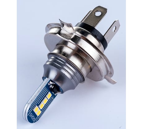 Автолампа SKYWAY диод H4 12/24V 10 SMD диодов 2-конт белая, 2 шт. S08202050