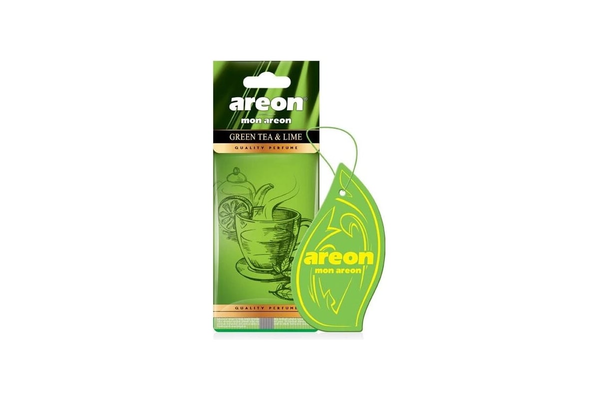 Автомобильный ароматизатор Areon MON Green Tea & Lime, Зелёный чай лайм  704-043-336