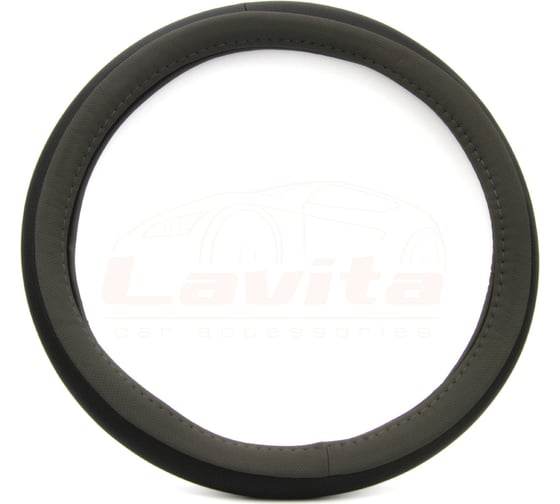 Оплетка на руль LAVITA серая пвх 35-37 см LA 26-52832-4-S