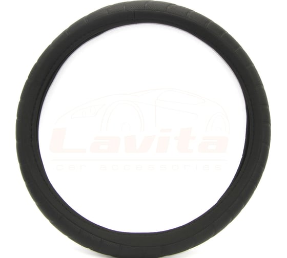 Оплетка на руль LAVITA черная пвх 37-39 см LA 26-23825-1-M