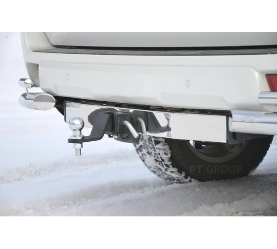 Фаркоп PT Group (съемный квадрат) с НЕРЖ накладкой TOYOTA LAND CRUISER PRADO 150 2009-н.в. TPR991101