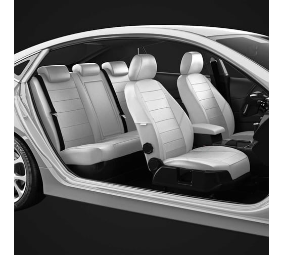Авточехлы AVTOLIDER1 для Ford Mondeo 5 с 2014-н.в, седан, хэтчбек, универсал AMBIENTE. Задняя спинка 40 на 60, сиденье единое. Передний подлокотник. Задний подлокотник (молния), 5-подголовников FD13-0506-EC24